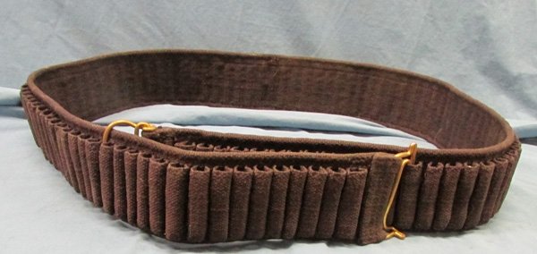  US Spanish-American War Era, Woven Blue Canvas Bandoleer — image 2