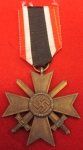 German WWII War Service Cross With Swords 2nd Class