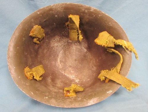  Japanese WWII, Civil Defense Helmet, Cast Aluminum — image 4