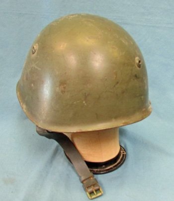  Italian WWII M1933 Steel Helmet, Stenciled Eagle & Crown — image 4