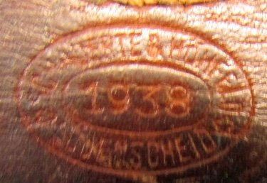  German WWII Pebbled Aluminum Army Buckle & Tab, 1938 — image 4