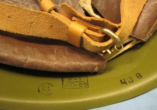  Soviet Post WWII 'High Dome' Steel Helmet, Complete — image 6