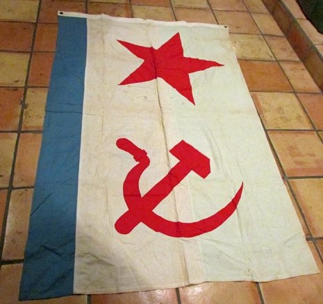  Soviet Cold War Era Naval Ensign, 46 x 72 Inches — image 3
