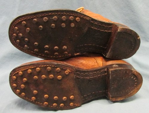  Japanese WWII Army Issue Enlisted Field Shoes, Hobnails and Heel Irons — image 3