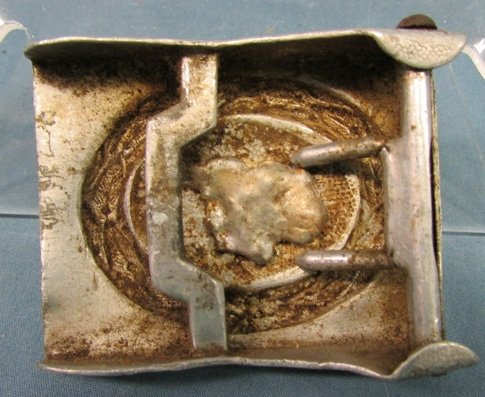  German WWII Soviet Modified Aluminun Luftwaffe Buckle — image 3