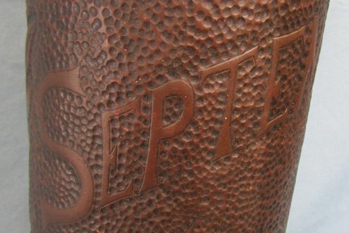  French WWI, 105 mm Trench Art Shell Casing, Limey France — image 4