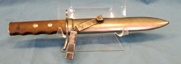  Italian WWII Fighting Knife and Scabbard — image 2