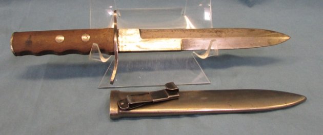  Italian WWII Fighting Knife and Scabbard — image 3
