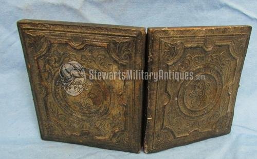  US Civil War Sixth Plate Ambrotype, Armed Union Infantryman, Support Arms — image 3