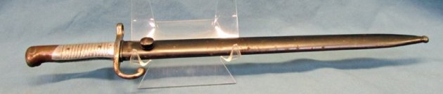  Argentine M1891 Mauser Bayonet, Aluminum Grip, Weyersberg Mfg, Matching — image 2