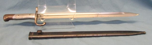  Argentine M1891 Mauser Bayonet, Aluminum Grip, Weyersberg Mfg, Matching — image 4