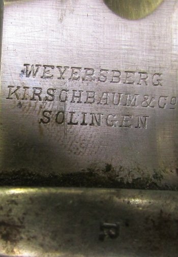  Argentine M1891 Mauser Bayonet, Aluminum Grip, Weyersberg Mfg, Matching — image 6