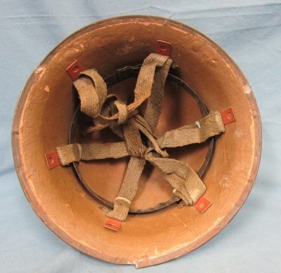  Japanese WWII, Civil Defense Helmet & Insignia, Complete — image 5