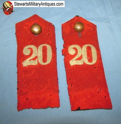  Japanese Meiji Era, Russo-Japanese War Infantry Shoulder Straps, 20th Regiment — image 2