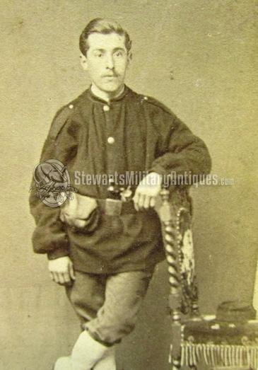  French 1870-71, Garde Mobile Soldier CDV, Siege of Belfort — image 3