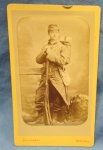 French Post Franco-Prussian War CDV, Armed Infantryman, Chassepot Rifle