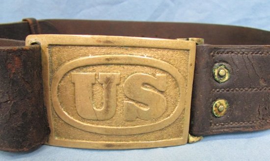  US Indian Wars, Leather M1874 Enlisted Belt and Buckle — image 3