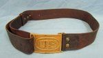 US Indian Wars, Leather M1874 Enlisted Belt and Buckle