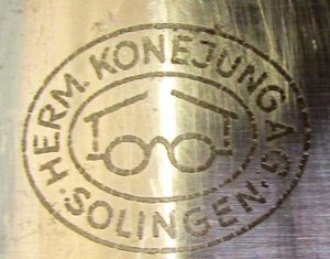  German WWII M1933 SA Enlisted Dagger & Hanger, Herm Konejung Mfg — image 6