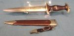 German WWII M1933 SA Enlisted Dagger & Hanger, Herm Konejung …
