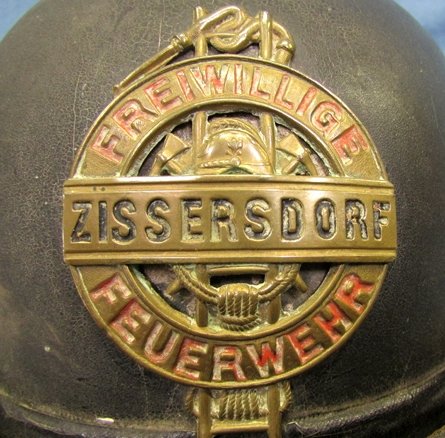  Austrian Late 19th Century Volunteer Fire Helmet, Zissersdorf — image 3