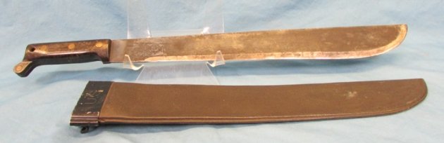  US Vietnam War Army Machete, Clyde Mfg, Marmac 1966 Scabbard — image 3