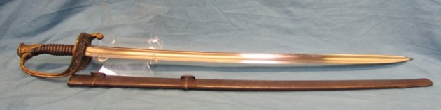  French Crimean War Era, M1845 Infantry Officers Sword, 1853 Dated — image 7