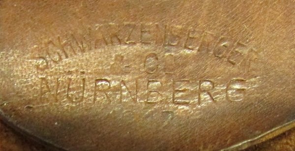  German WWI, M1915 Prussian Enlisted Buckle & Leather Tab — image 4