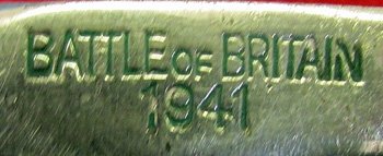  British WWII, Battle of Britain, Bomb Splinter Letter Opener — image 3