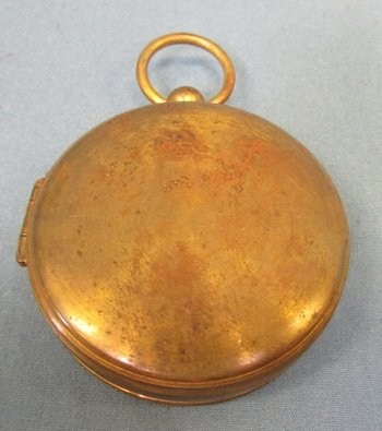  Japanese Brass, Export, Pocket Watch Style Compass, — image 4
