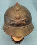 French WWI Adrian Pattern Artillery Helmet Shell
