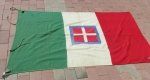 Italian WWII Patriotic Cotton Banner, 39 x 62 Inches