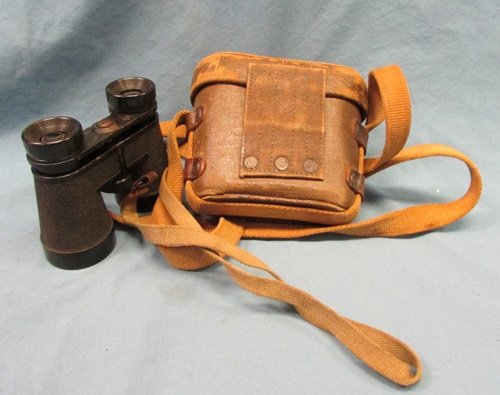  Japanese WWII Army NCO Binoculars & Case, 4x10 Power — image 4