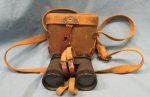 Japanese WWII Army NCO Binoculars & Case, 4x10 Power