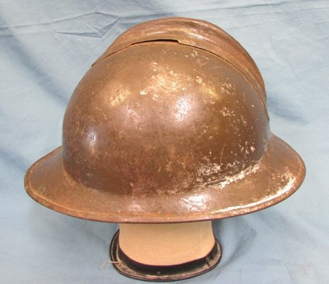  Italian WWI, 1915-16 Lippman Adrian Helmet, Partial Liner — image 3