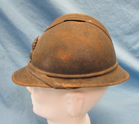  French WWI Adrian Infantry Helmet Complete Liner Strap — image 4