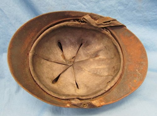  French WWI Adrian Infantry Helmet Complete Liner Strap — image 5