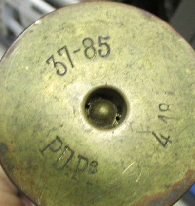  French WWI, .37 mm Trench Art Lamp Shell — image 2