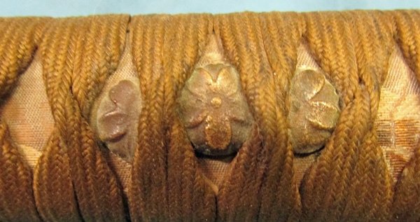  Japanese WWII Army Officers Katana, Leather Covered Scabbard — image 6