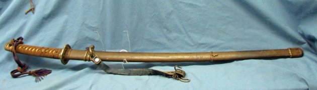  Japanese WWII Army Officers Katana, Hanger & Knot — image 2
