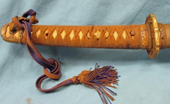  Japanese WWII Army Officers Katana, Hanger & Knot — image 3