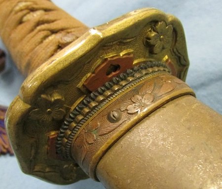  Japanese WWII Army Officers Katana, Hanger & Knot — image 4