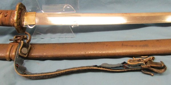  Japanese WWII Army Officers Katana, Hanger & Knot — image 7