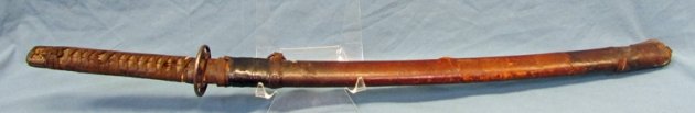  Japanese Early Katana & Scabbard — image 2