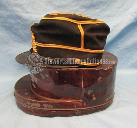  Japanese WWII Hat in Original Metal Hat Box — image 5