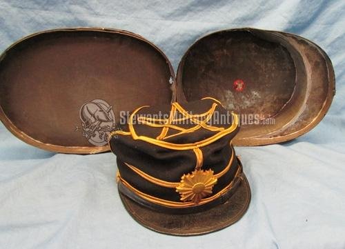  Japanese WWII Hat in Original Metal Hat Box — image 8