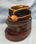 Japanese WWII Hat in Original Metal Hat Box