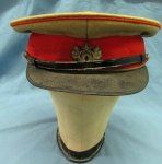 Japanese WWII, Imperial Guard, Army Officers Visor Hat