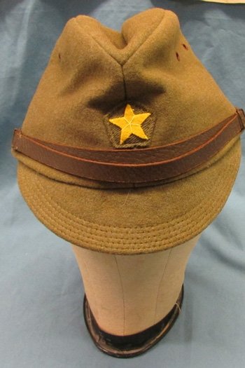  Japanese WWII, Army Officers Private Purchase, Wool Field Cap, Complete — image 2