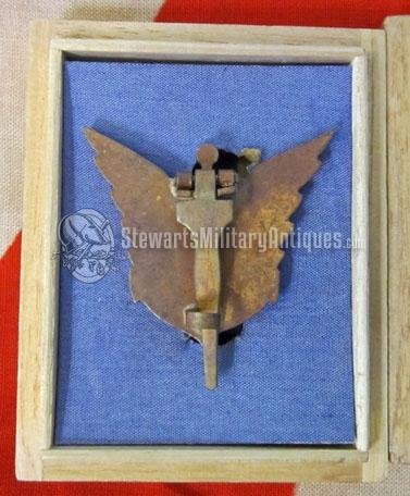  Japanese WWII Naval Aviation Proficiency Badge 2nd Class, Cased — image 3